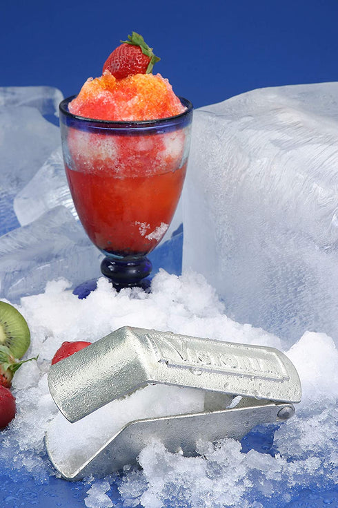Victoria Shaved Granita Tinned Cast Iron Shaver with Stainless Steel Blade, Mexican Ice Maker, One Size, Silver